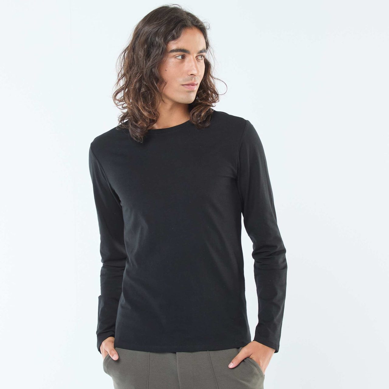 T-shirt manches longues noir