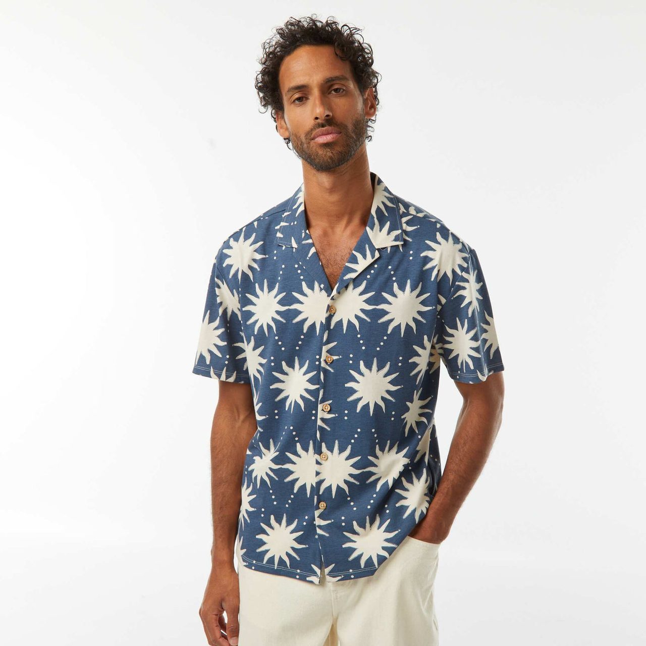 Chemise motif soleil