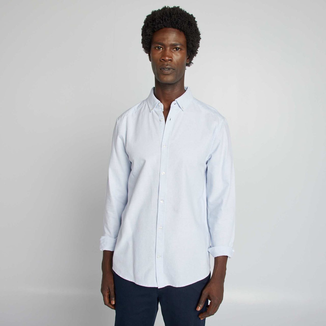 Chemise oxford bleu