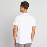 T-shirt col rond blanc 3