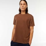 T-shirt maille fantaisie marron 1