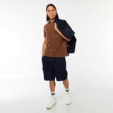 T-shirt maille fantaisie marron 2