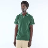 Polo piqué vert sapin 1