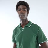 Polo piqué vert sapin 3