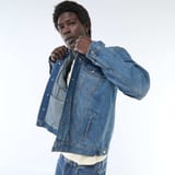 Veste en jean délavée 1