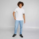 Polo piqué col mao blanc 2