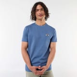 T-shirt brodé bleu 3