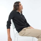 Pull camionneur zippé noir 1