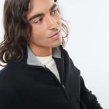 Pull camionneur zippé noir 3