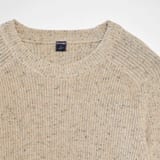 Pull maille chinée beige 3