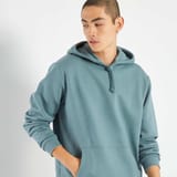 Sweat à capuche bleu 3