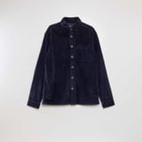Surchemise velours marine 1