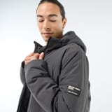 Parka légère à capuche noire 3