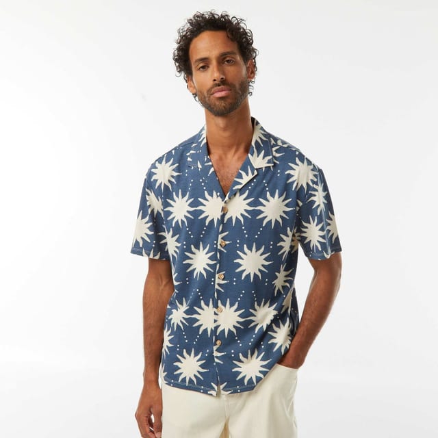 Chemise motif soleil